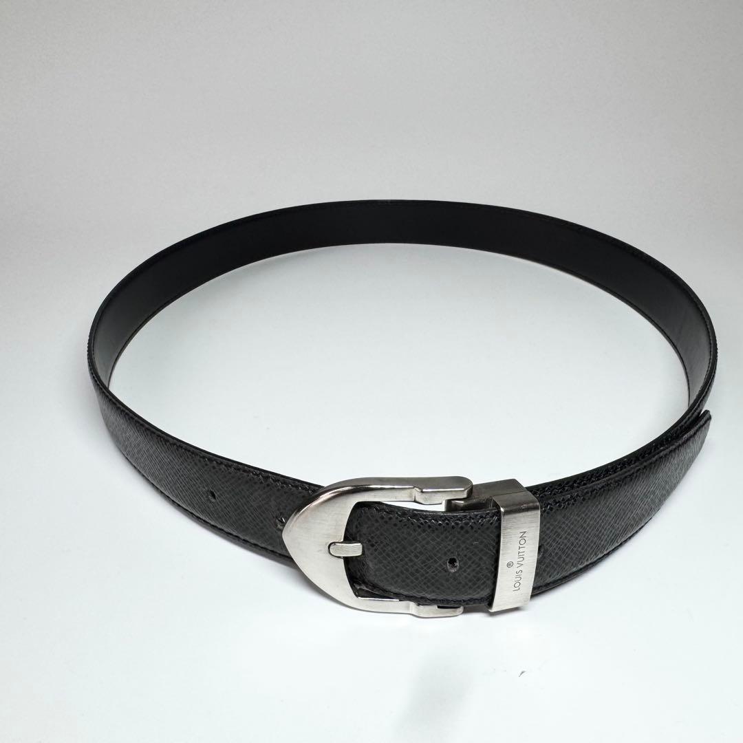 ルイヴィトン ベルト サンチュール タイガ　レザー　ブラック
