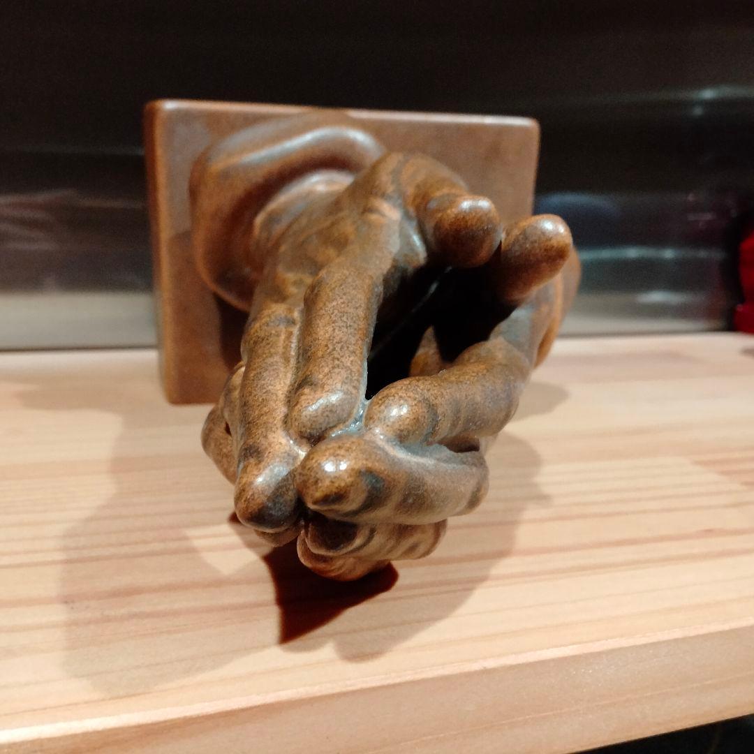 ビンテージ　祈り手　大 ハンド　手　オブジェ　置物　ミッドセンチュリー 3