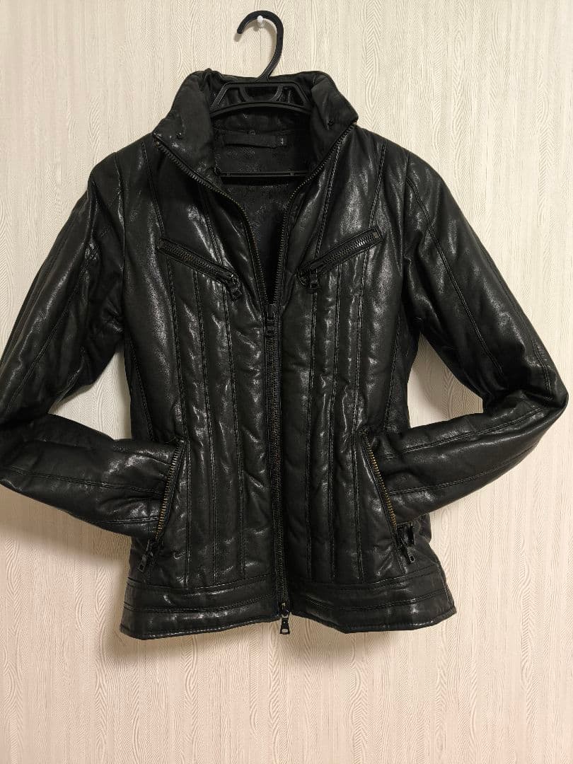 フーガダウンライダースジャケット暖かい