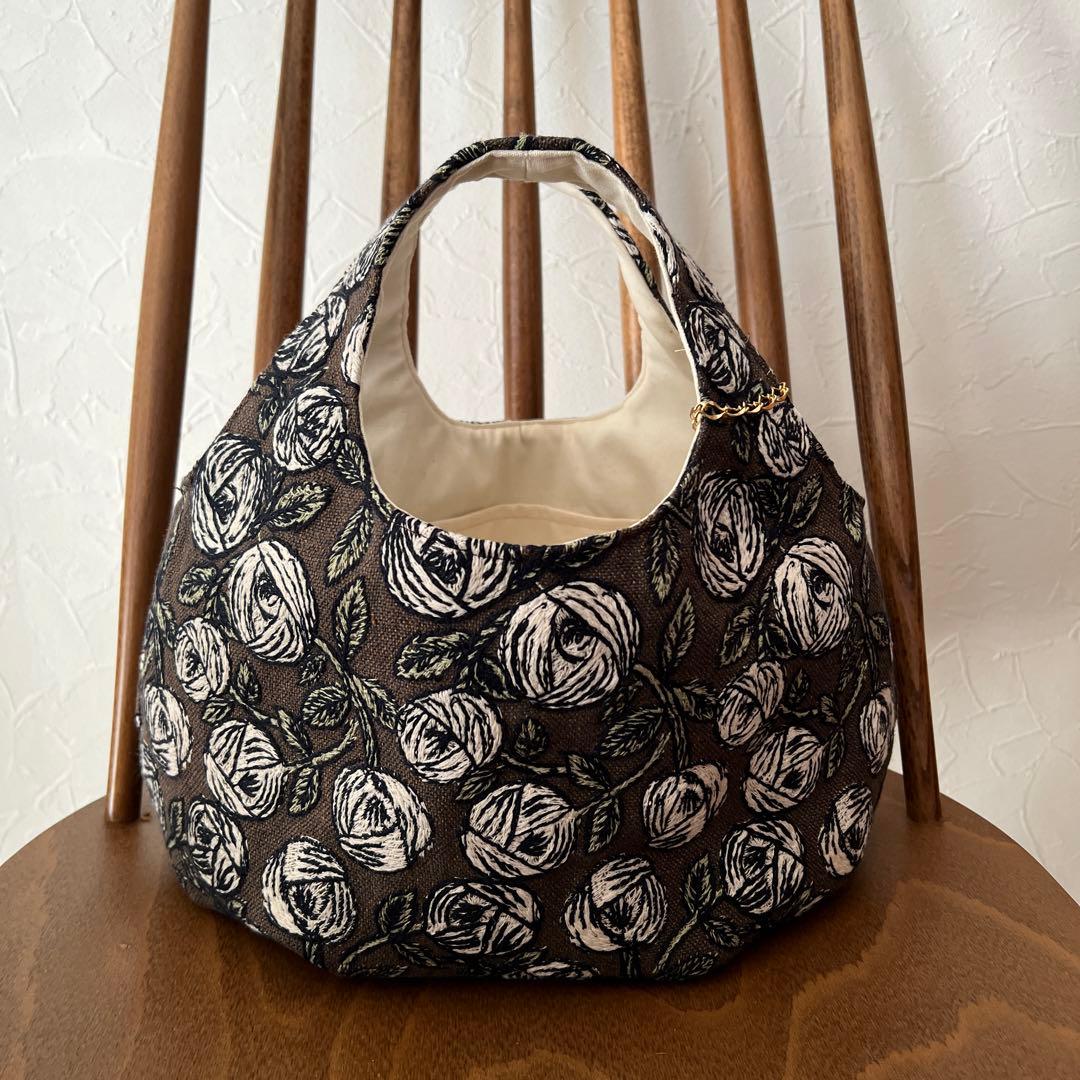 ♡handmade♡ ミナペルホネン　　　まぁるく持てるバッグ