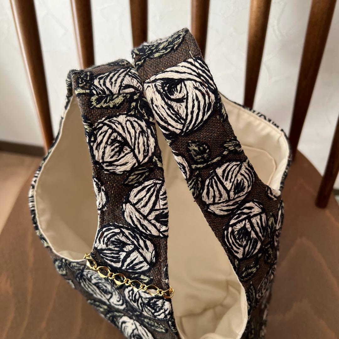 ♡handmade♡ ミナペルホネン　　　まぁるく持てるバッグ