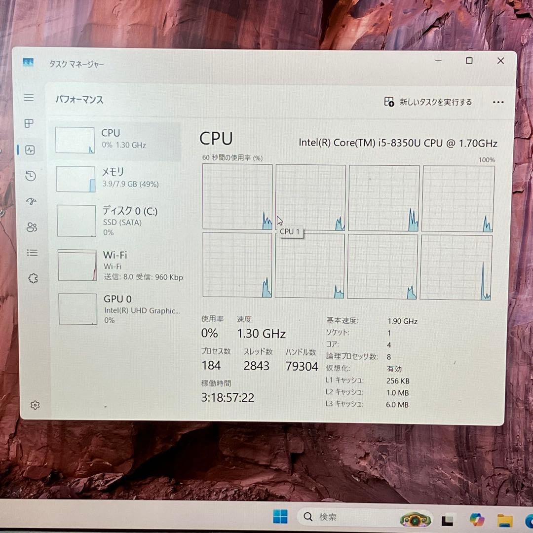 Let'snote Win11 8世代i5/RAM8GB/SSD256GB