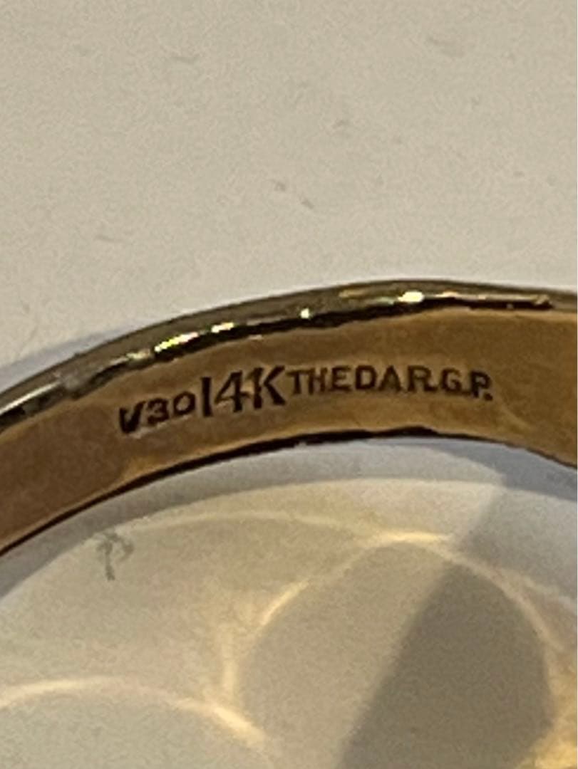 N*6様 AFA USA アメリカ　NY アンティーク　リング　14K