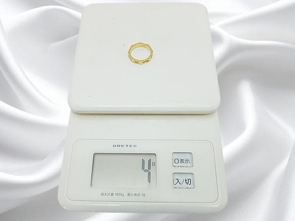 2月12取り下げ。グッチ オクタゴン 9号重量4g 18K