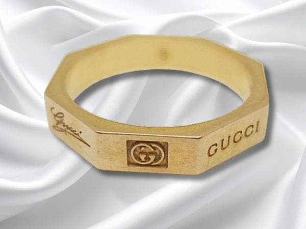 2月12取り下げ。グッチ オクタゴン 9号重量4g 18K