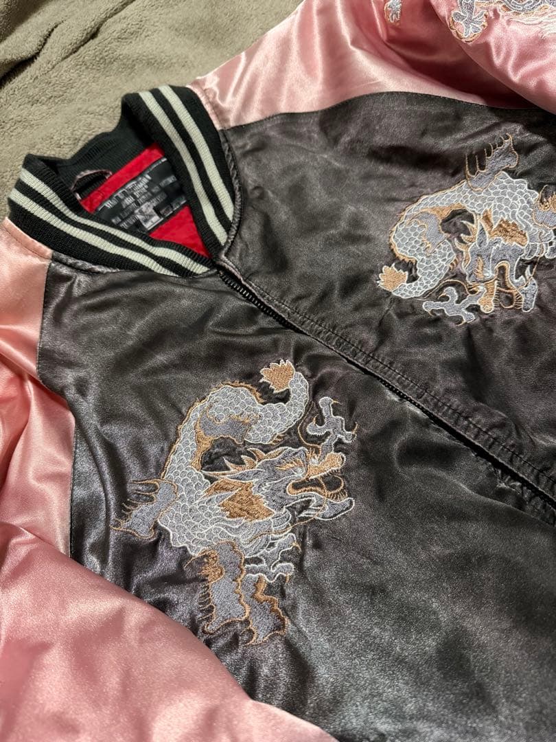 Jungle Storm 龍 日本限定 スカジャン サテン vintage