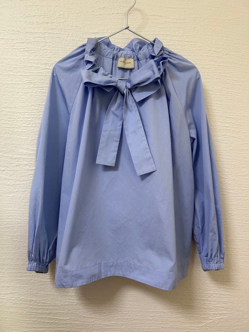 UNITED ARROWS リボン付きブラウス 38