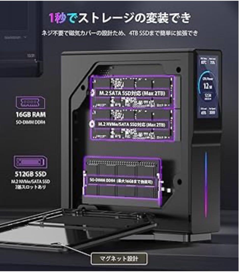 ミニpc 第12世代 n97【N150より速い】mini pc