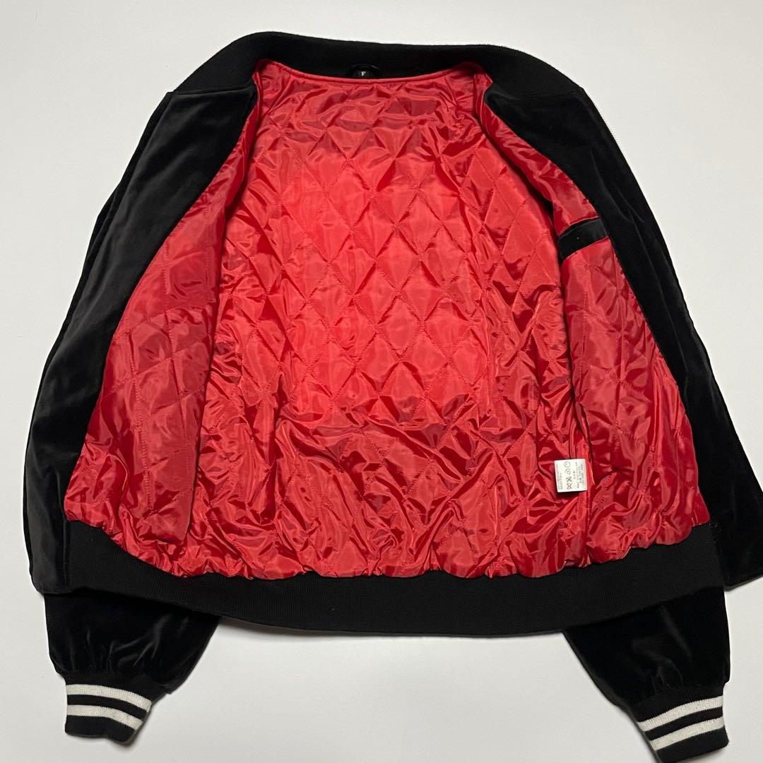 美品★ホシヒメ 星姫 Hoshihime 別珍 ベロア刺繍スカジャン 鷹 Y2K