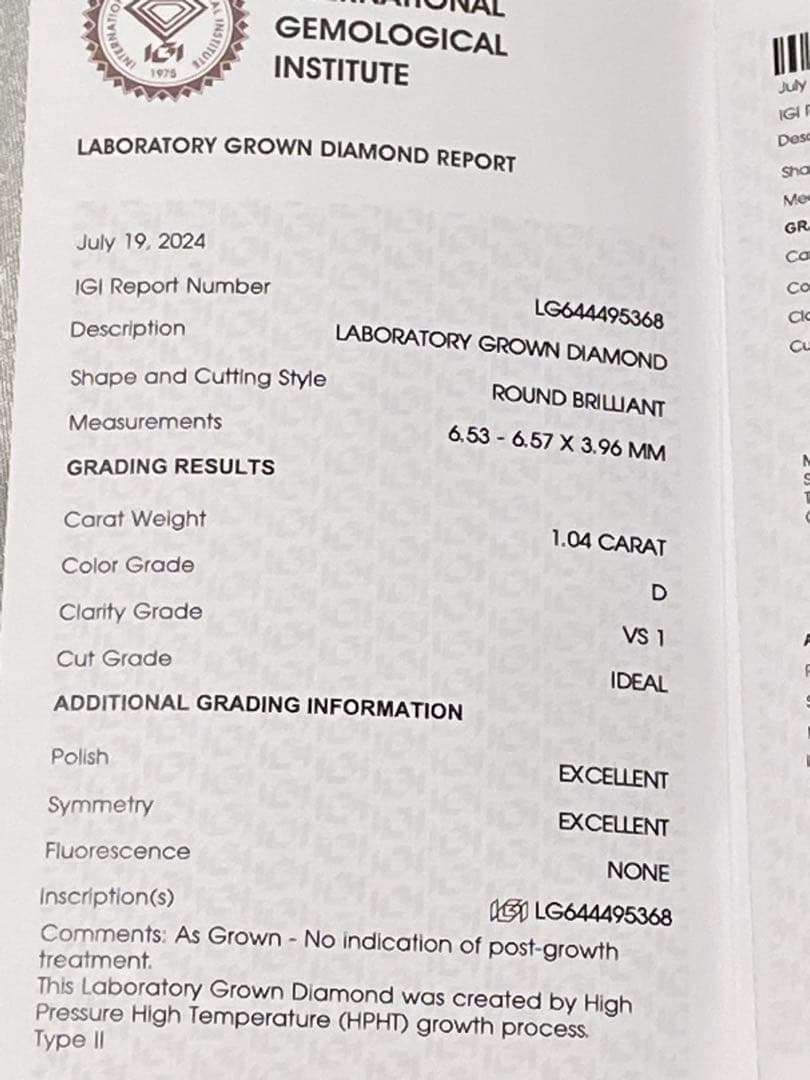 わ*か様 ラボグロウン ダイヤモンド k18wg ダイヤモンドリング