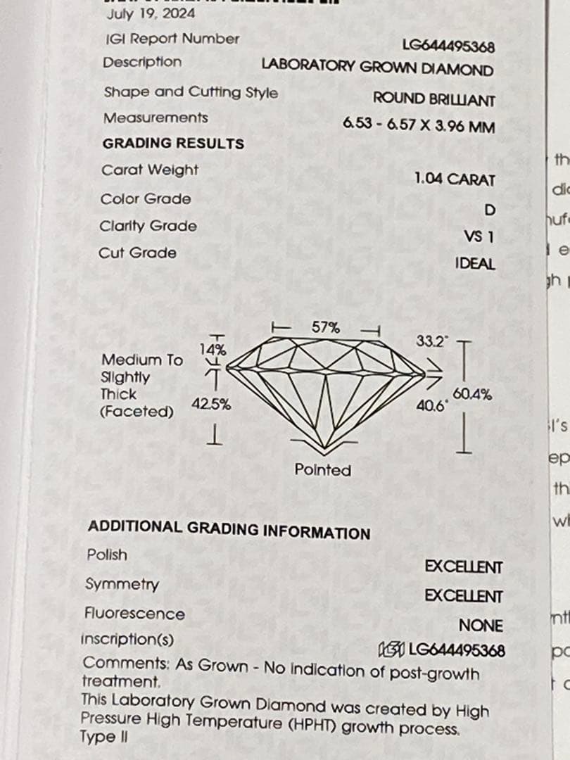 わ*か様 ラボグロウン ダイヤモンド k18wg ダイヤモンドリング