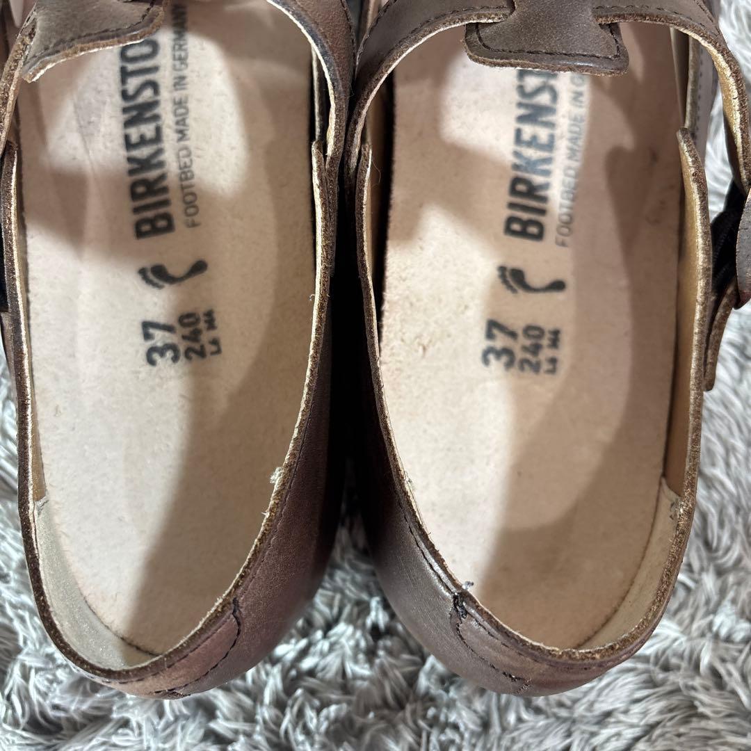極美品❣️BIRKENSTOCK ティッケル 本革 ストラップシューズ