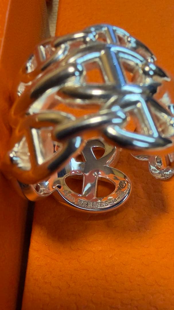 【tomo】エルメス　リング　シェーヌダンクルアンシェネ　GM 58