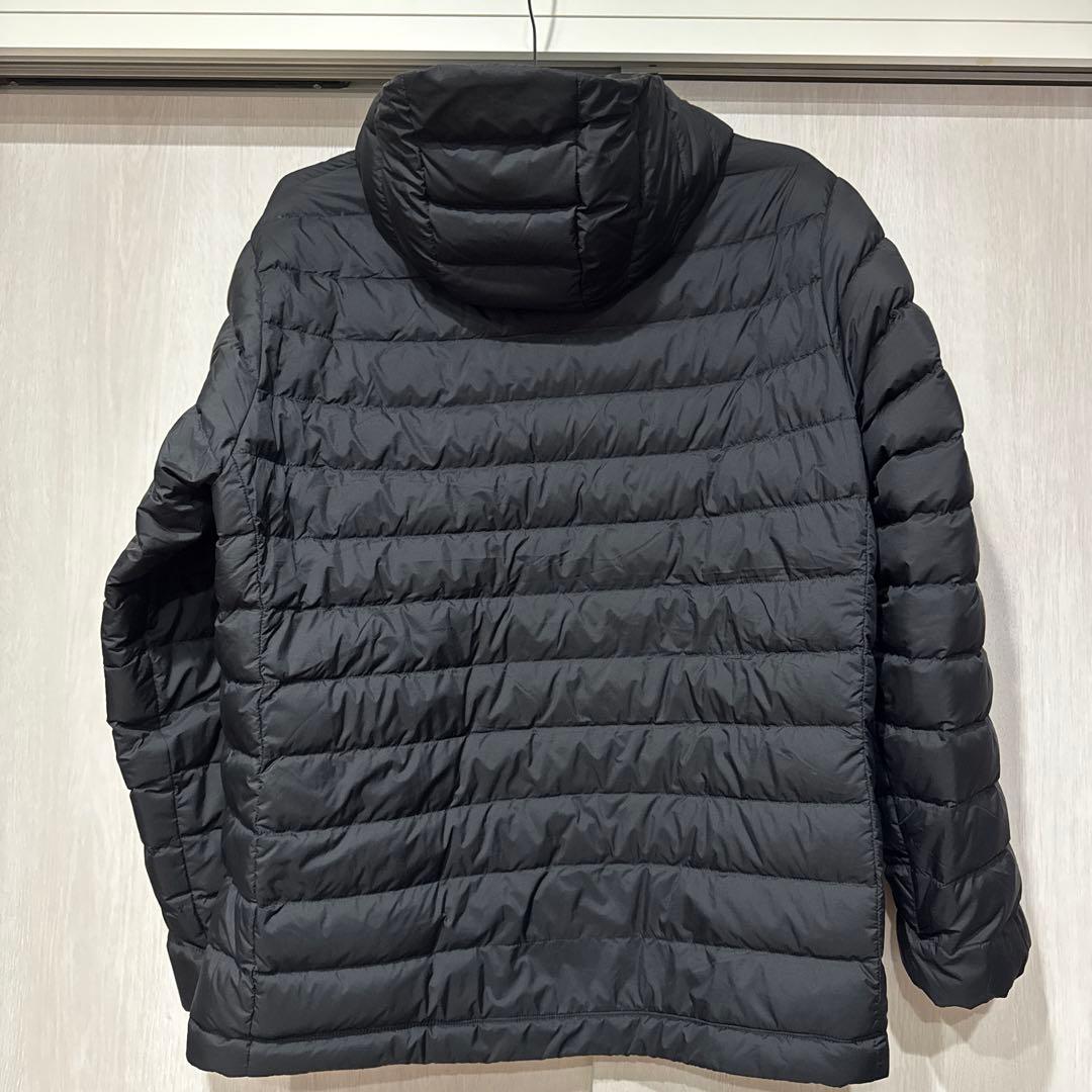 DANTON ミドルダウンフードジャケット ブラック XLサイズ