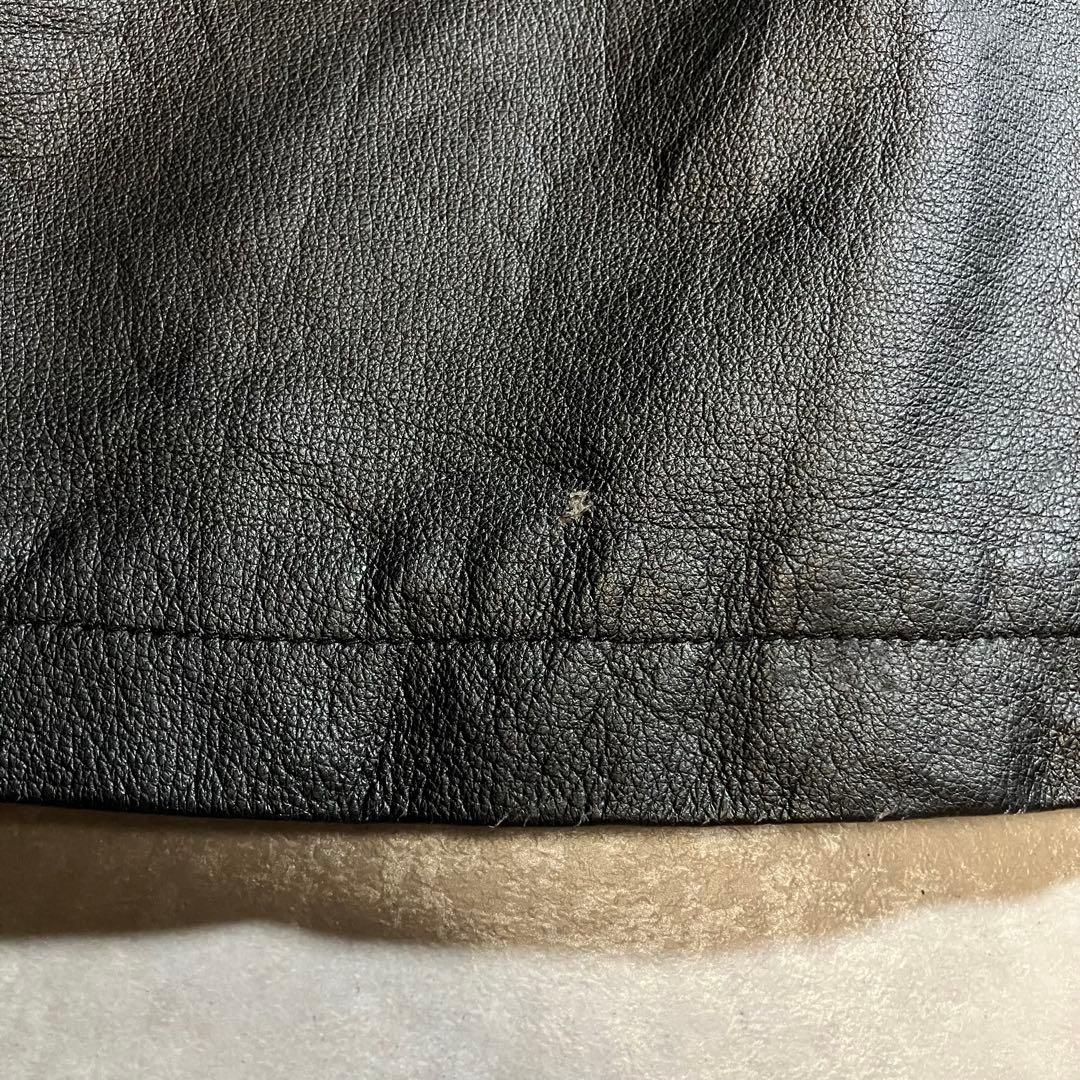 90s セントジョンズベイ ブラック レザージャケット カーコート ヴィンテージ