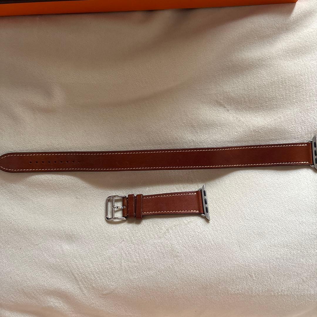 美品 レザーベルト HERMES AppleWatch アップルウォッチ ベルト