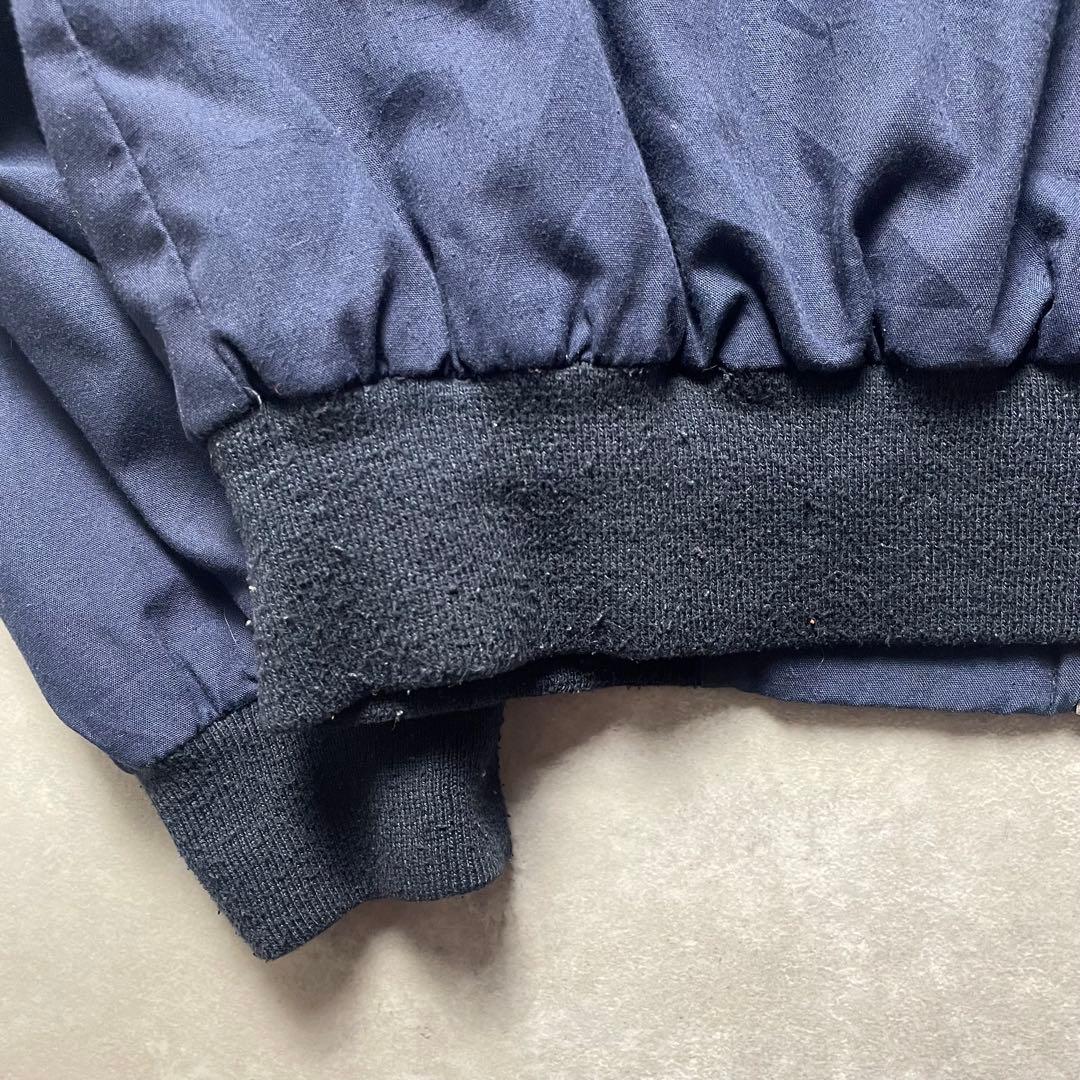 Euro vintageスイングトップブルゾンネイビーハリントンジャケット古着