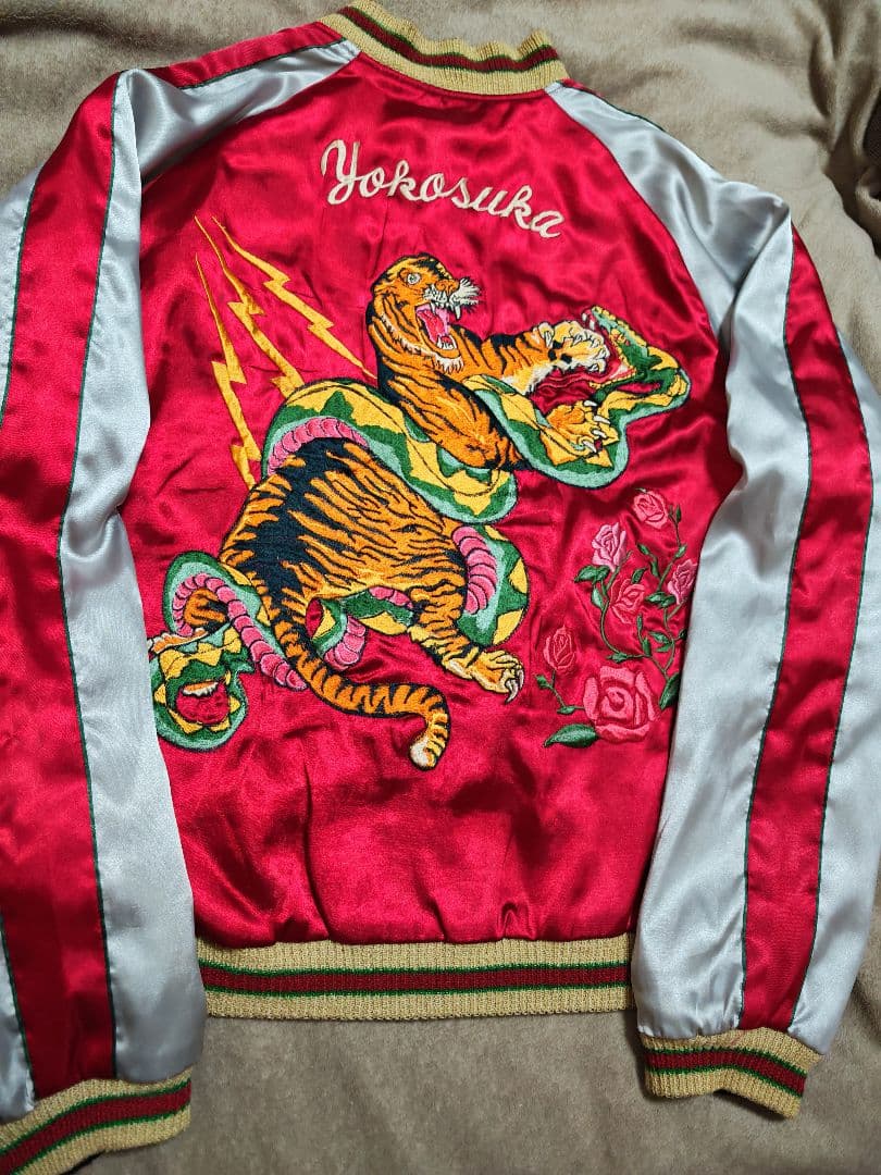 テーラー東洋 スカジャン 2面用 日本限定 虎 蛇 unisex サテン