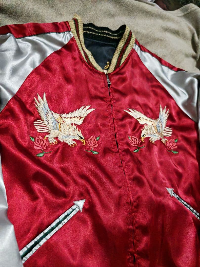 テーラー東洋 スカジャン 2面用 日本限定 虎 蛇 unisex サテン