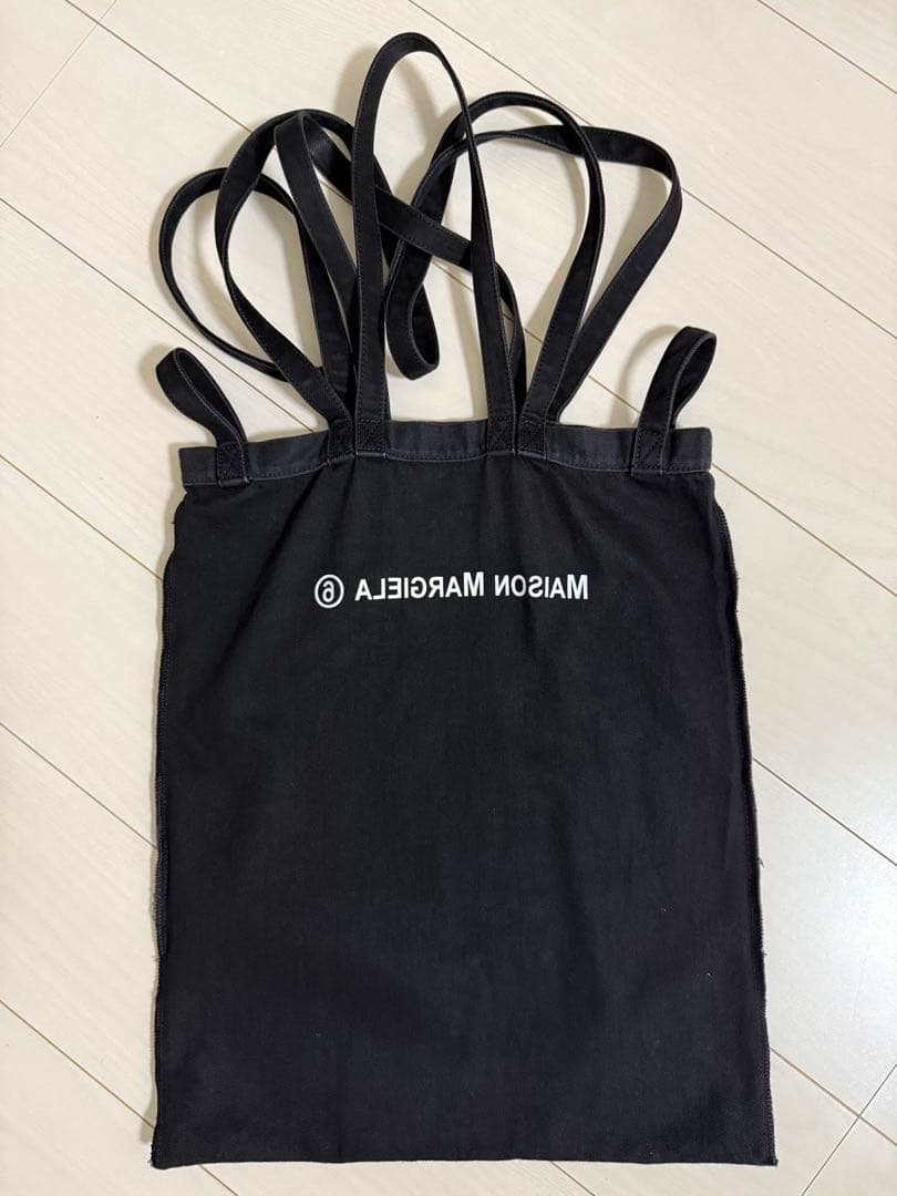 【美品】メゾンマルジェラ エムエムシックス トートバッグ キャンバス ロゴ