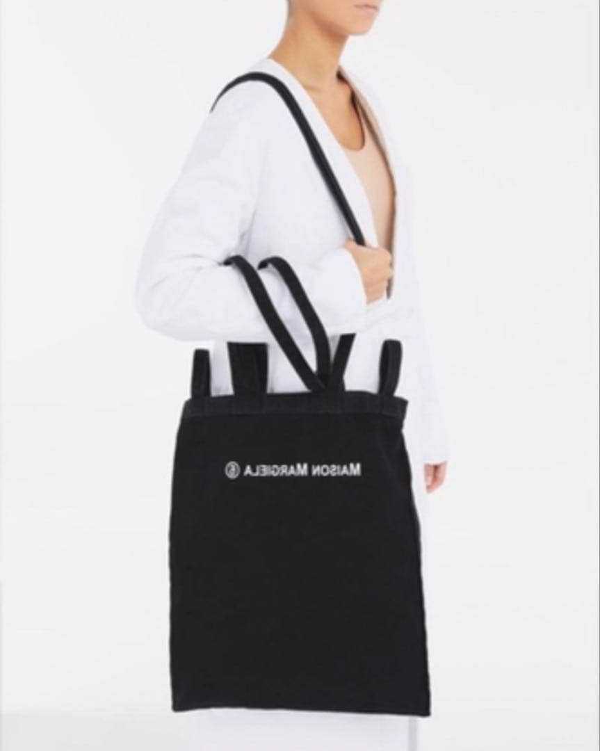 【美品】メゾンマルジェラ エムエムシックス トートバッグ キャンバス ロゴ