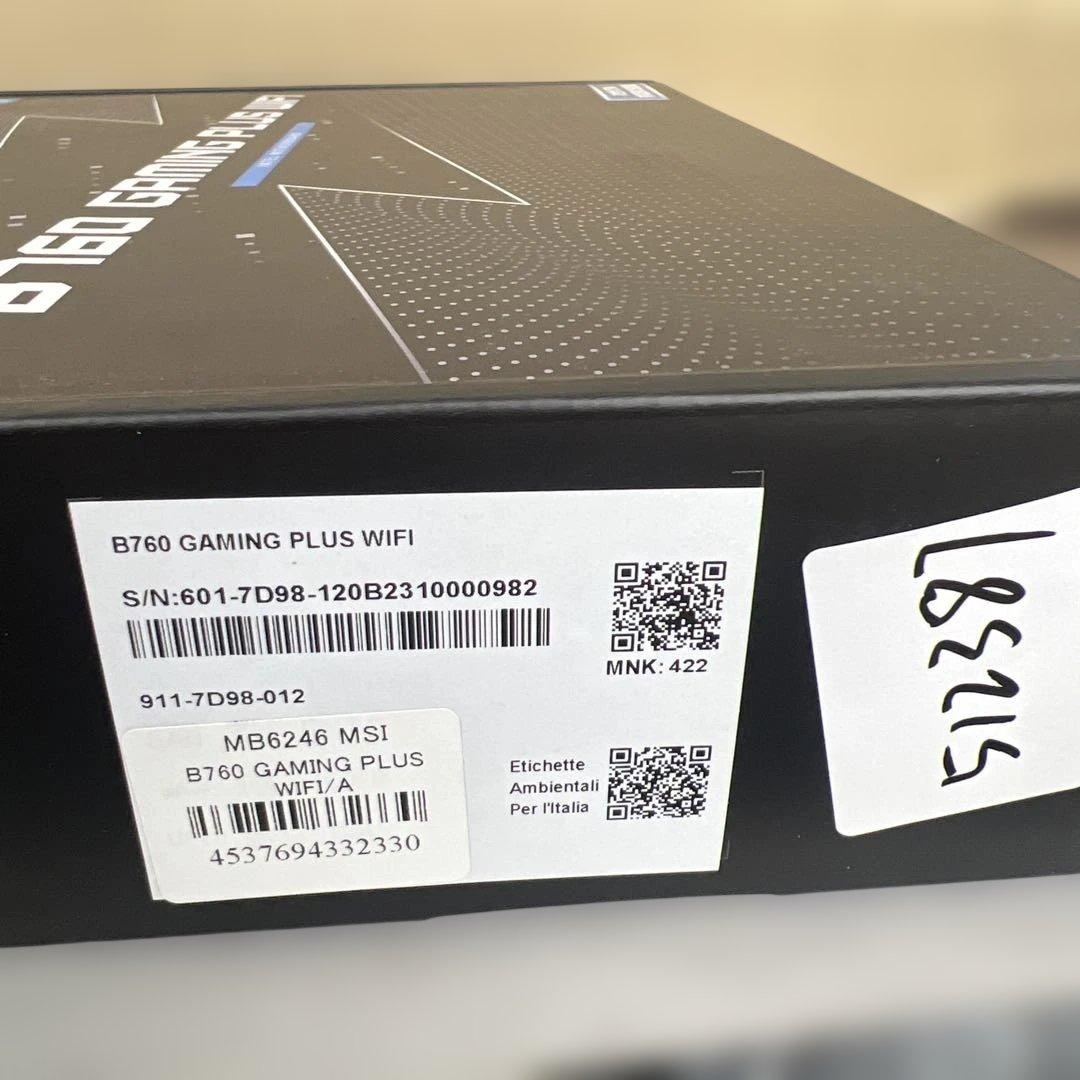 マザーボード 512387 MSI B760 GAMING PLUS WIFI