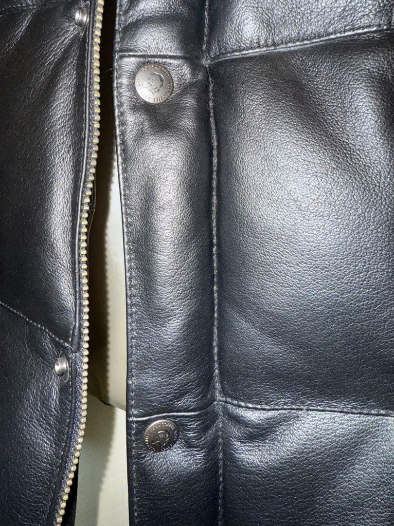 非売品‼️サントリーボス 高級ボスロゴエンボスカウレザーダウンジャケット