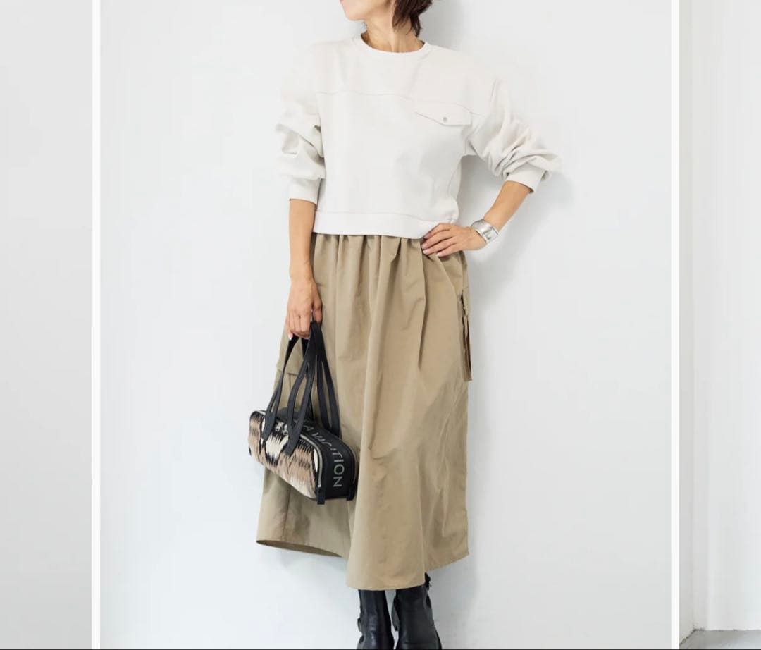 OTO.HA異素材ドッキングワンピース