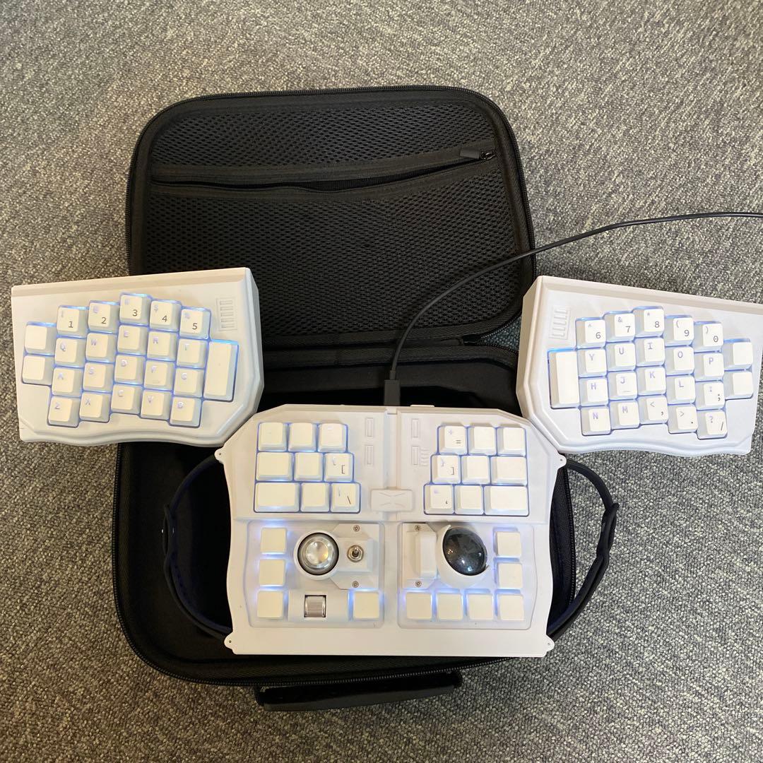 Grab Shell ゲームコントローラー ホワイト　キーボード