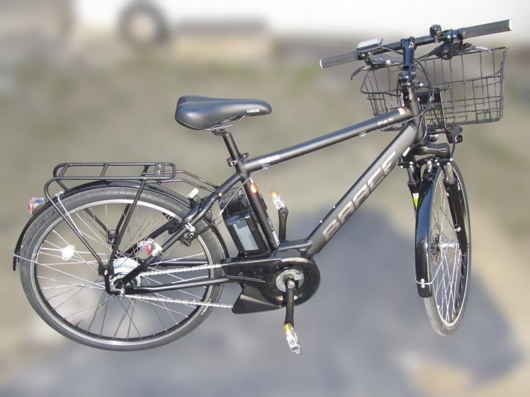 ヤマハ電動アシスト自転車PAS Brace(パス ブレイス)マットブラック26型