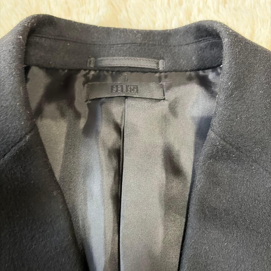 UNIQLO ユニクロ　ウール　カシミヤ　チェスターコート　ブラック　L コート