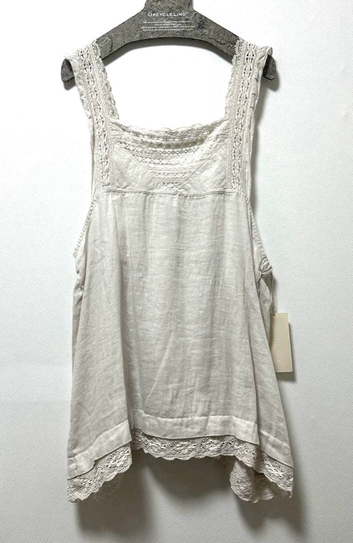 nest Robe リネン×レース キャミソール
