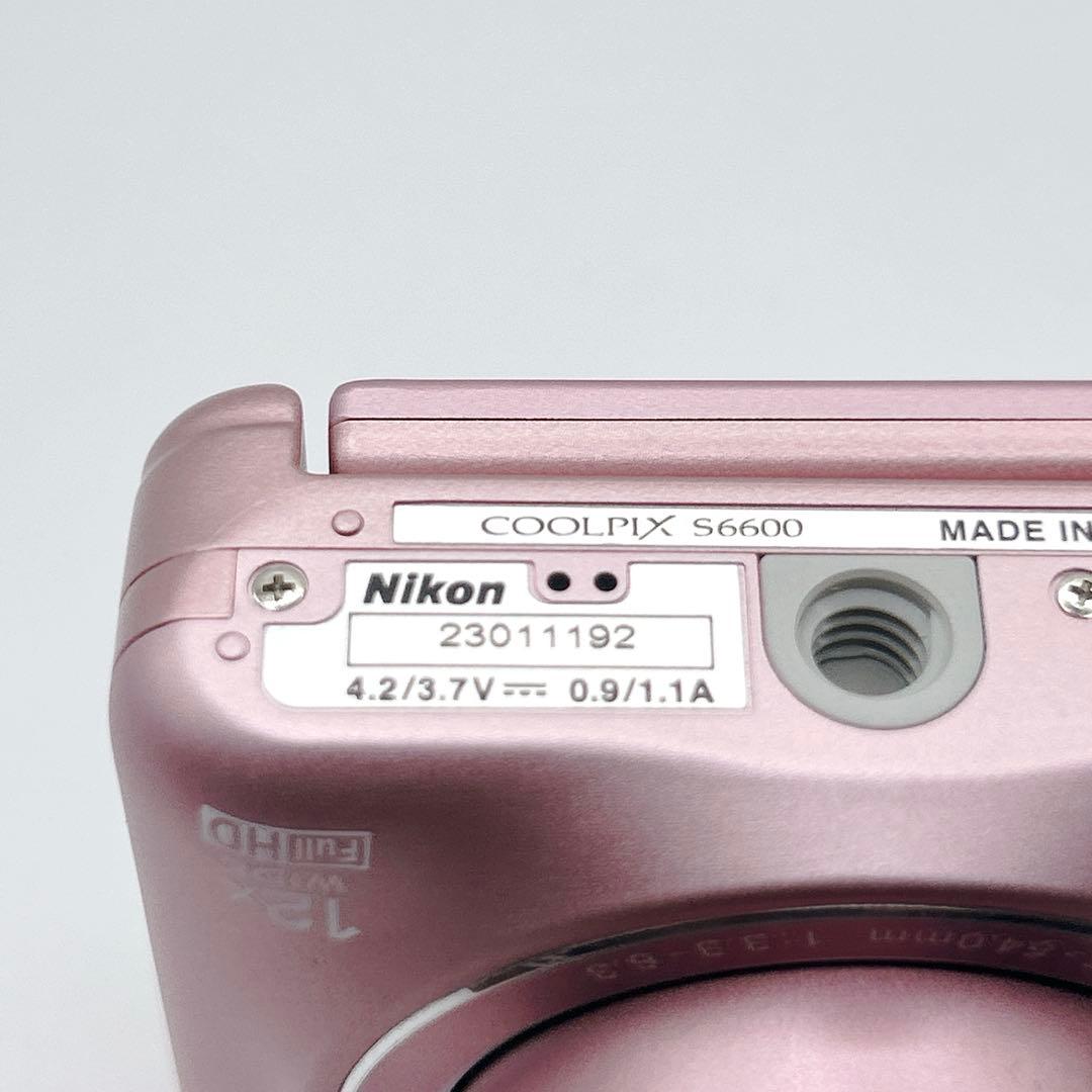 【極美品】Nikon ニコン COOLPIX S6600 シルキーピンク
