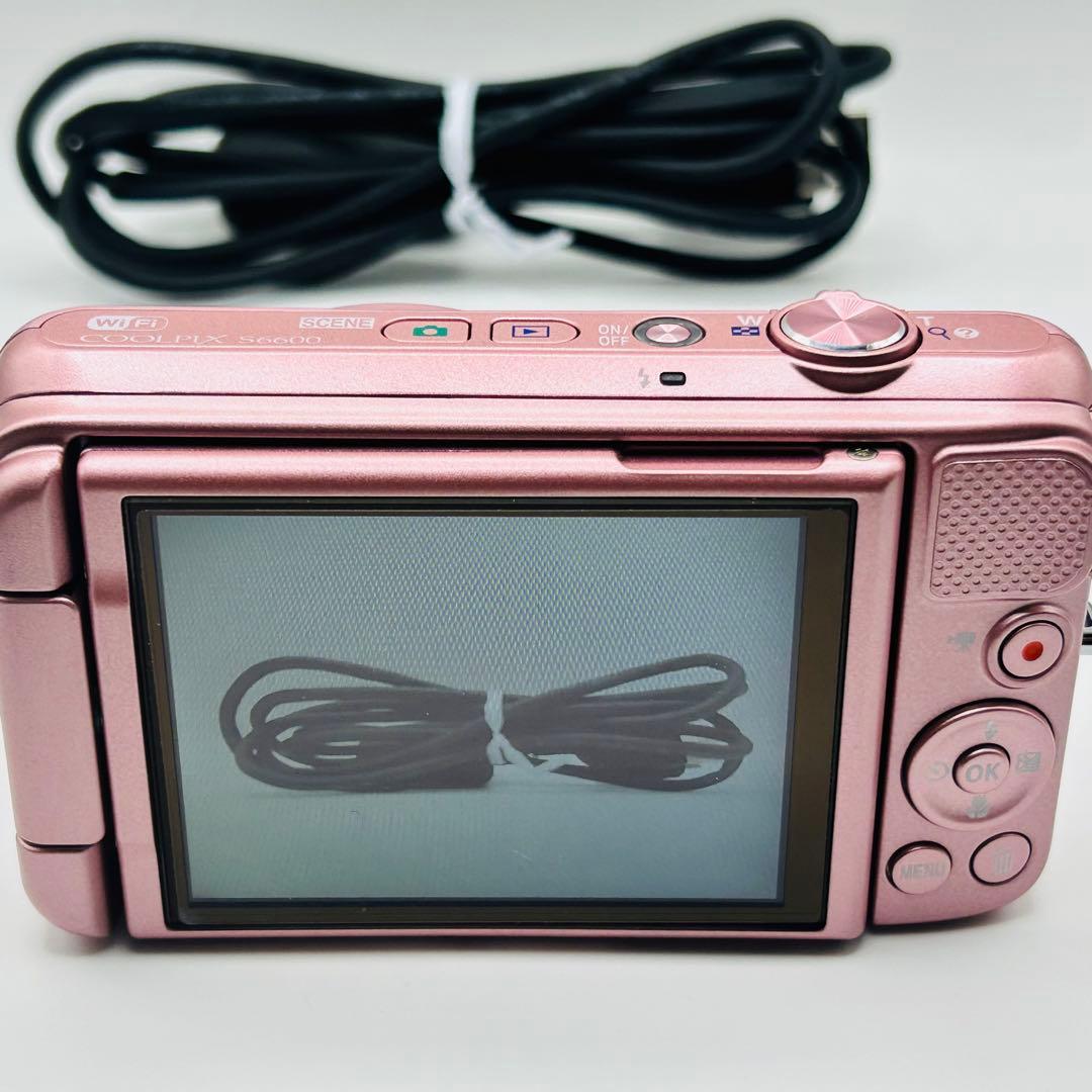 【極美品】Nikon ニコン COOLPIX S6600 シルキーピンク
