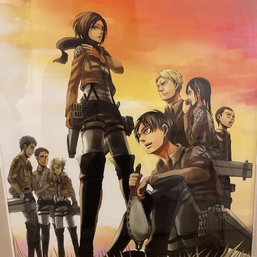 お値下げ❗️1月末まで❗️進撃の巨人 原画イラストボード　複製原画　104期生