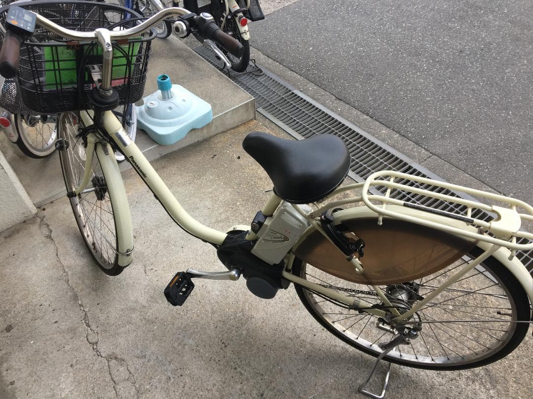 地域限定送料無料　ビビ　DX　8,9AH　子供乗せ　白　神戸市　電動自転車