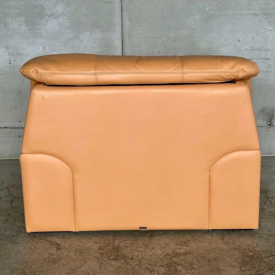 マルニ木工 maruni レザーソファ 1P✦ベージュ 本革 リラックスチェア