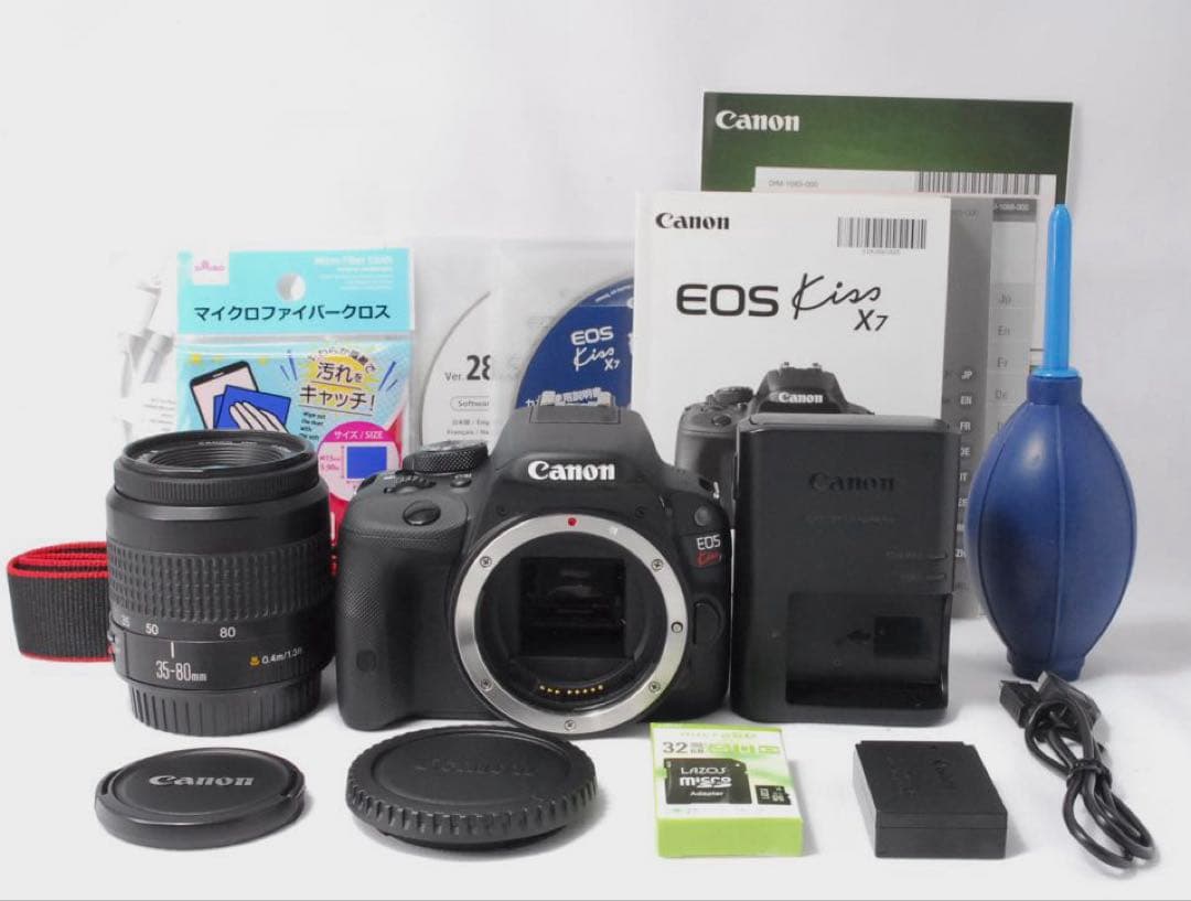 超軽量✨高画質✨Canon Kiss X7✨スマホ転送✨デジタル一眼レフカメラ