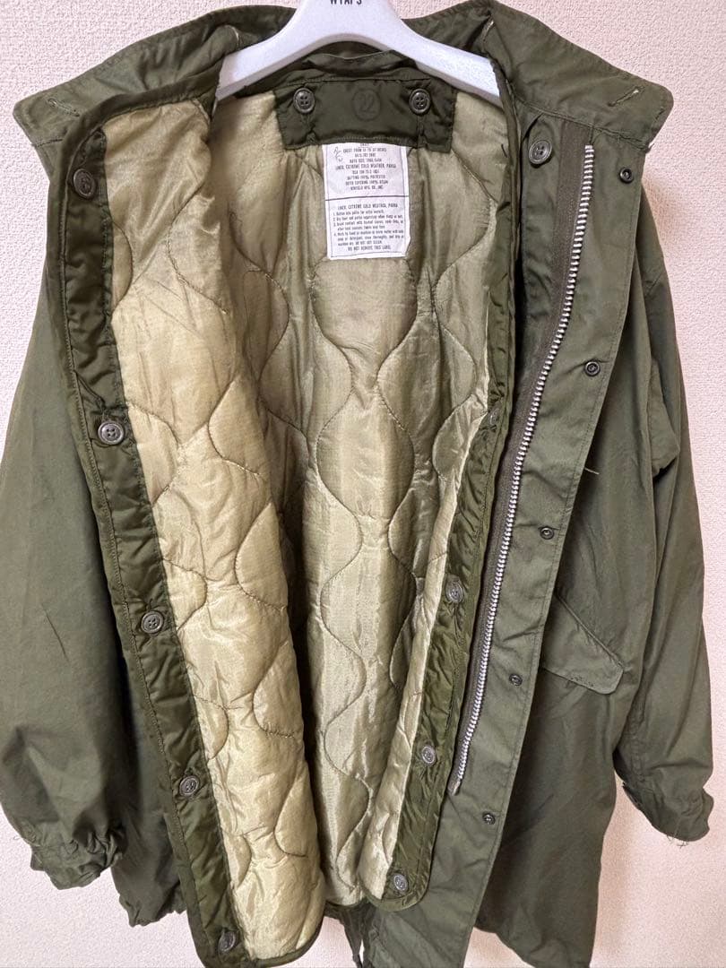 60sアルミジップS 米軍実物 M65 フィッシュテールパーカー ライナー付