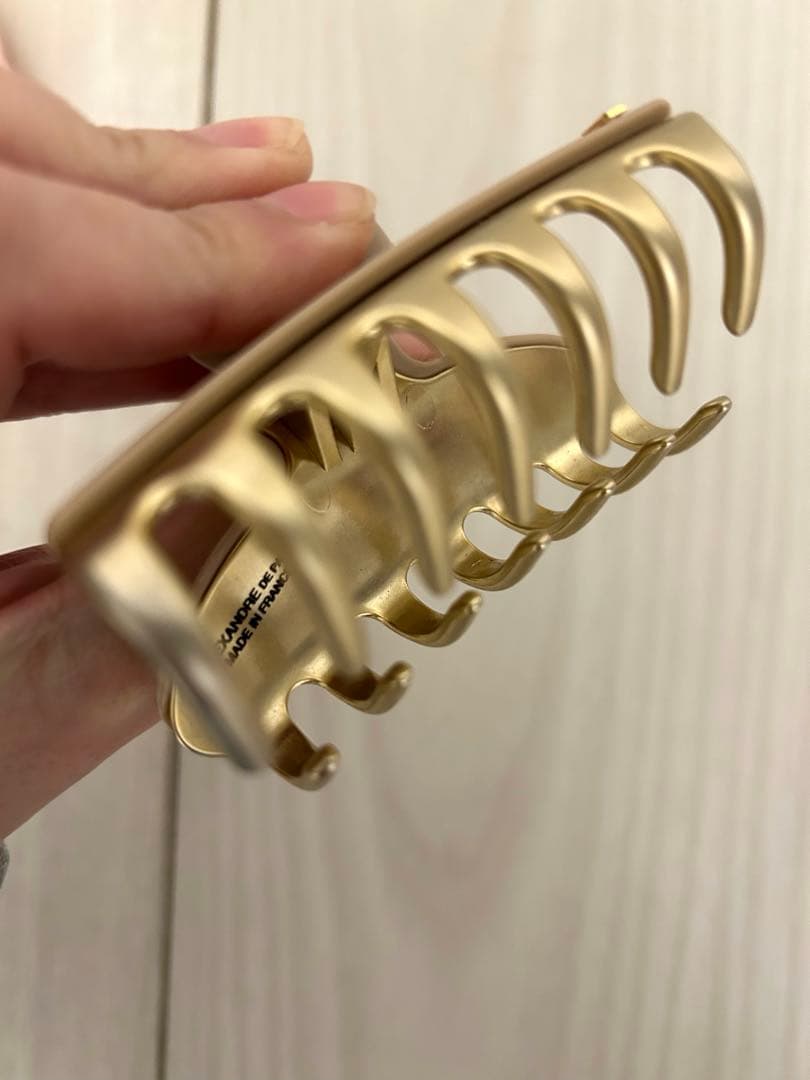 ALEXANDRE DE PARIS ストーン装飾ヘアクリップ