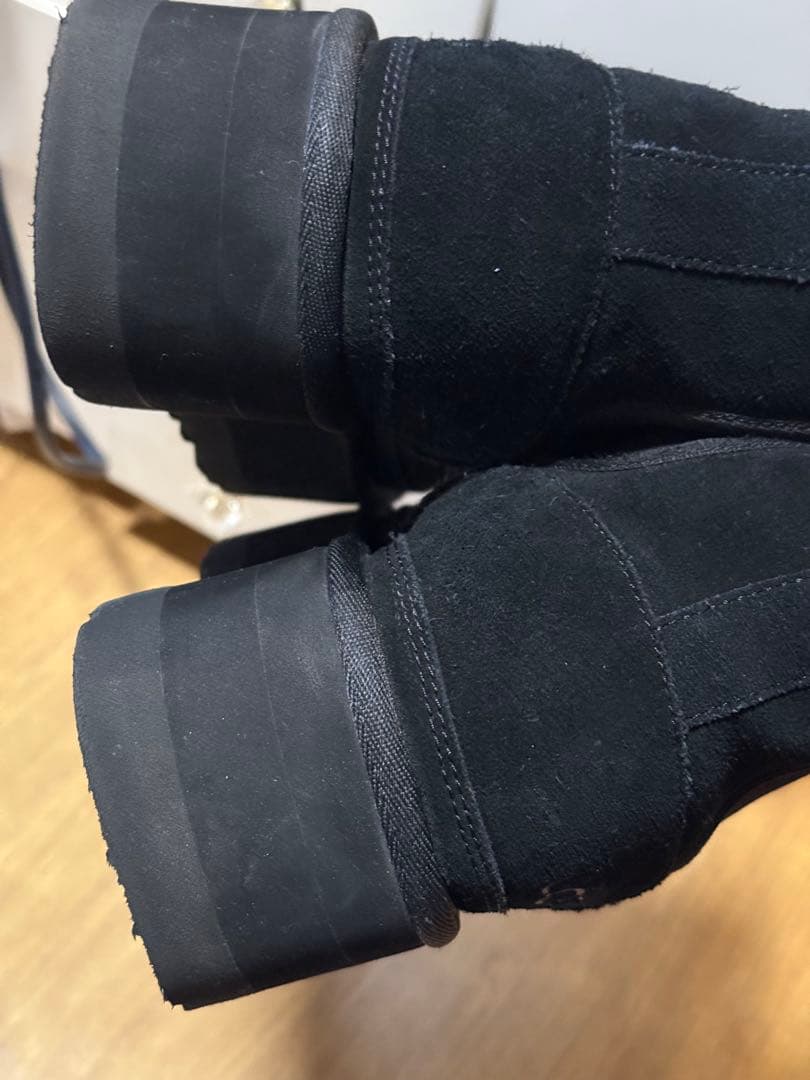 25cm UGG プラットフォーム チェルシー ブーツ　サイドゴア 厚底
