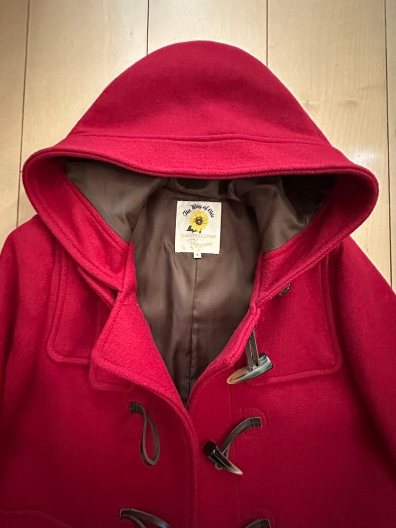 【新品】Ray BEAMS/レイビームス メルトン ショートダッフルコート 赤