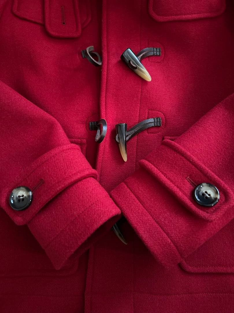 【新品】Ray BEAMS/レイビームス メルトン ショートダッフルコート 赤