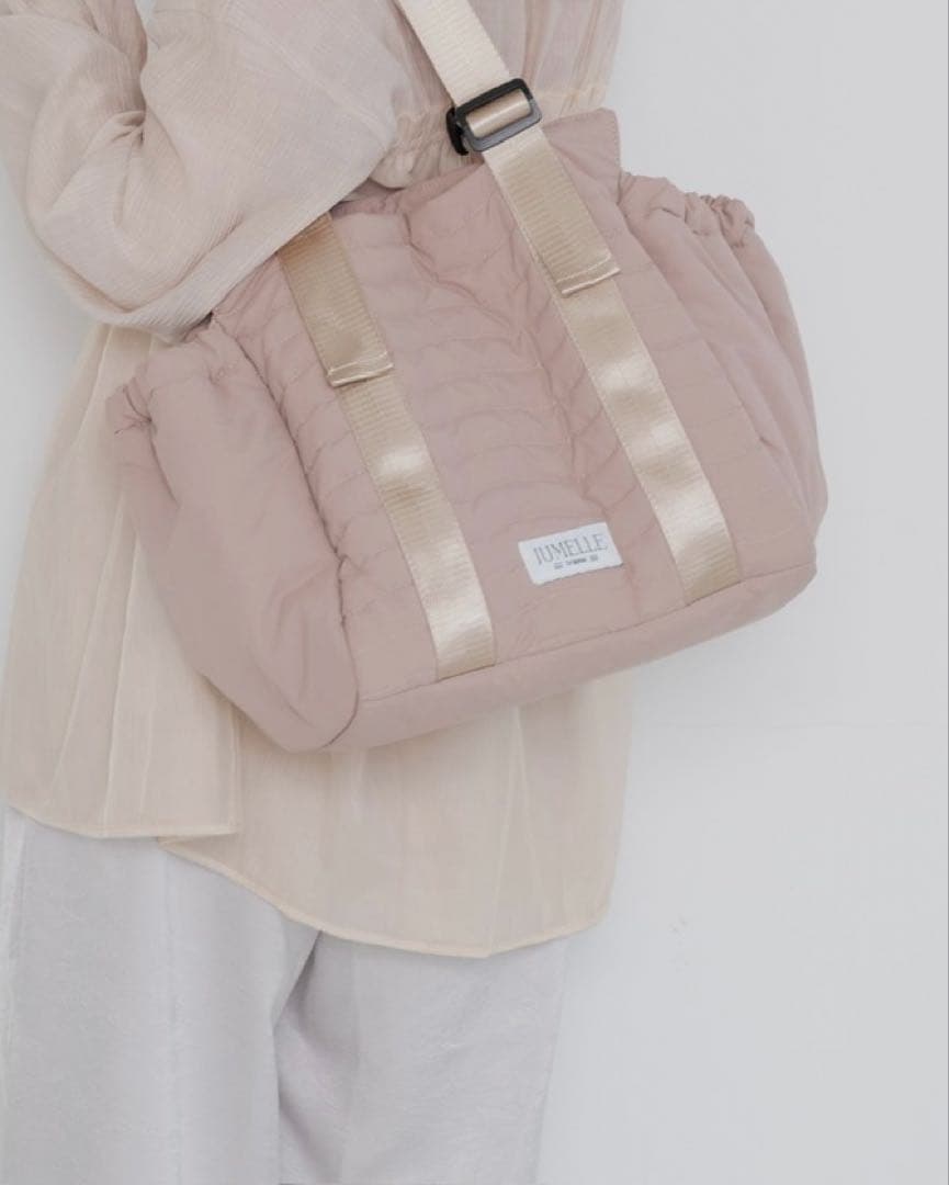 JUMELLE キルティング マザーズバッグ ピンク