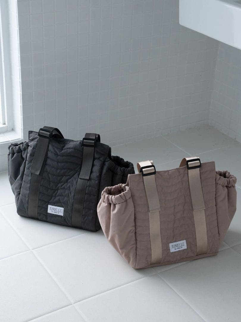 JUMELLE キルティング マザーズバッグ ピンク