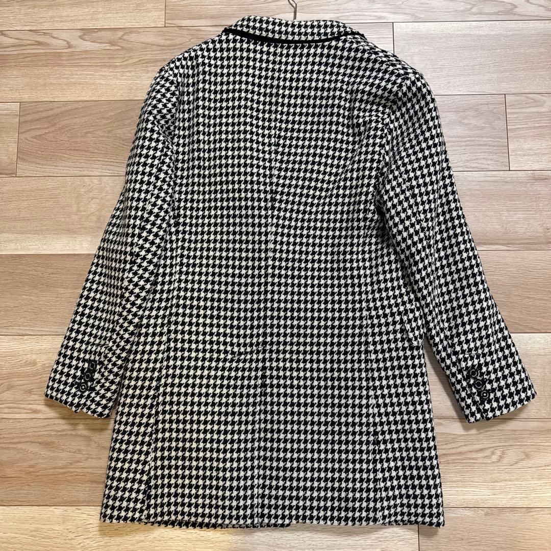 BLACK LABEL ハウンドトゥースツイード チェスターコート　M