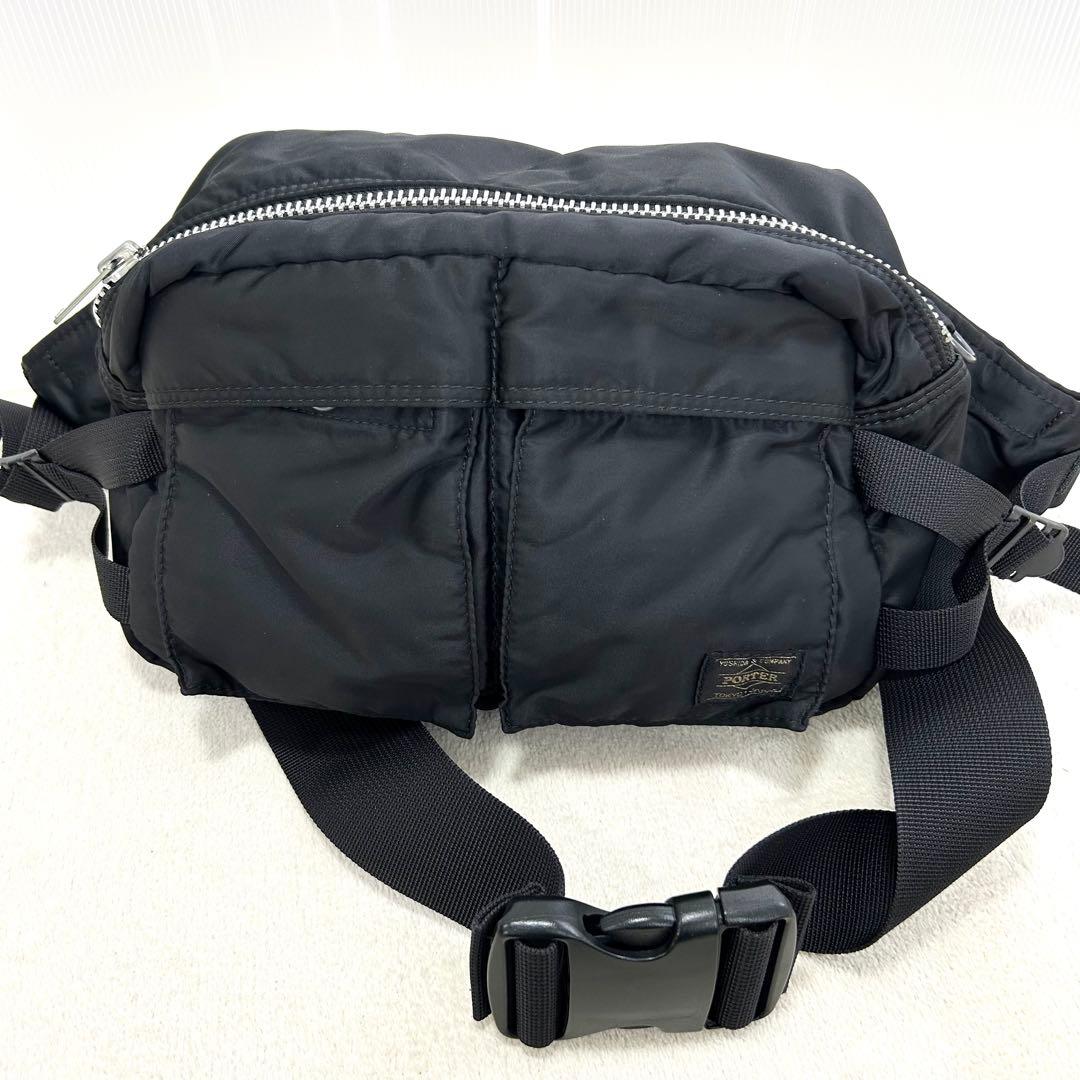 PORTER ポーター タンカー ウエストバッグ ブラック 大容量
