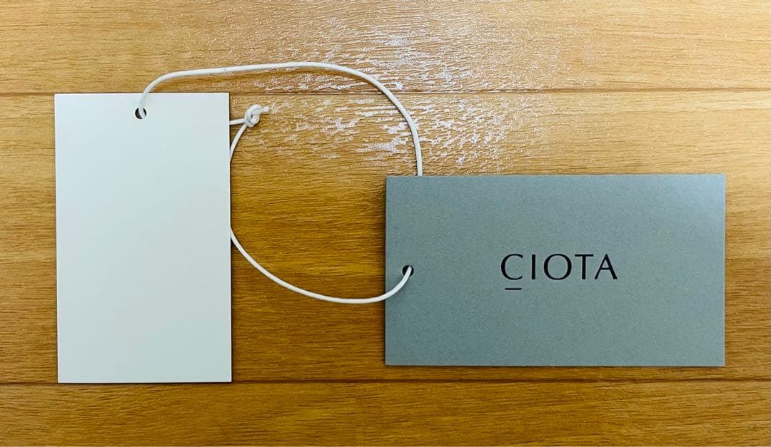 CIOTA スビンコットンタイプライターバンドカラーシャツ ロンドンストライプ