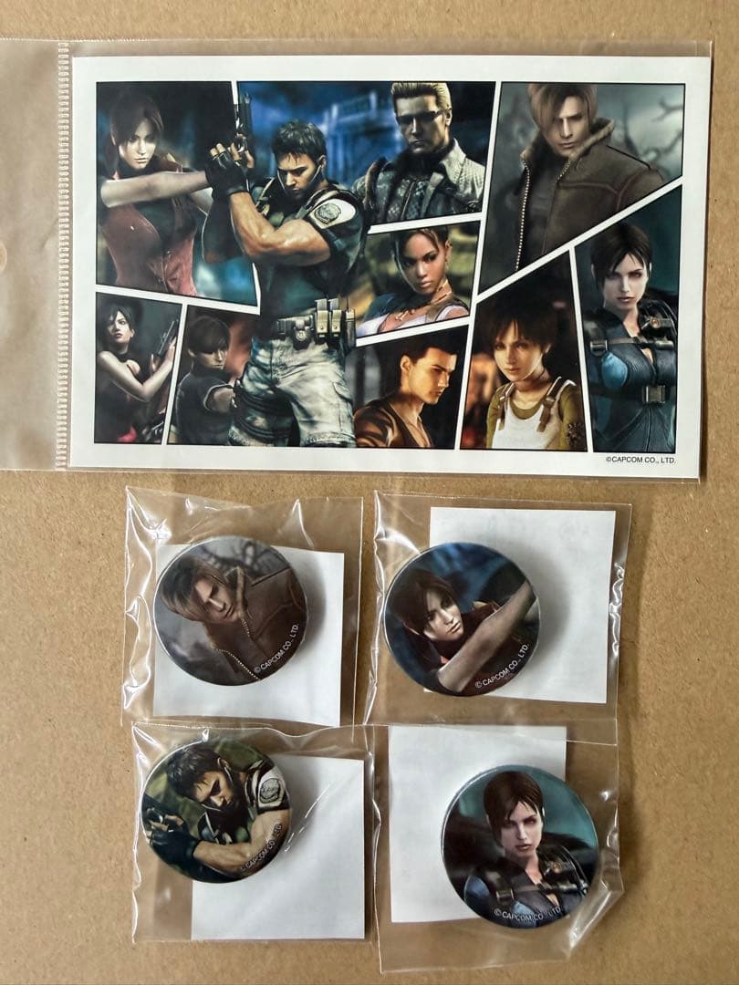 バイオハザード ステッカー&缶バッジ セット