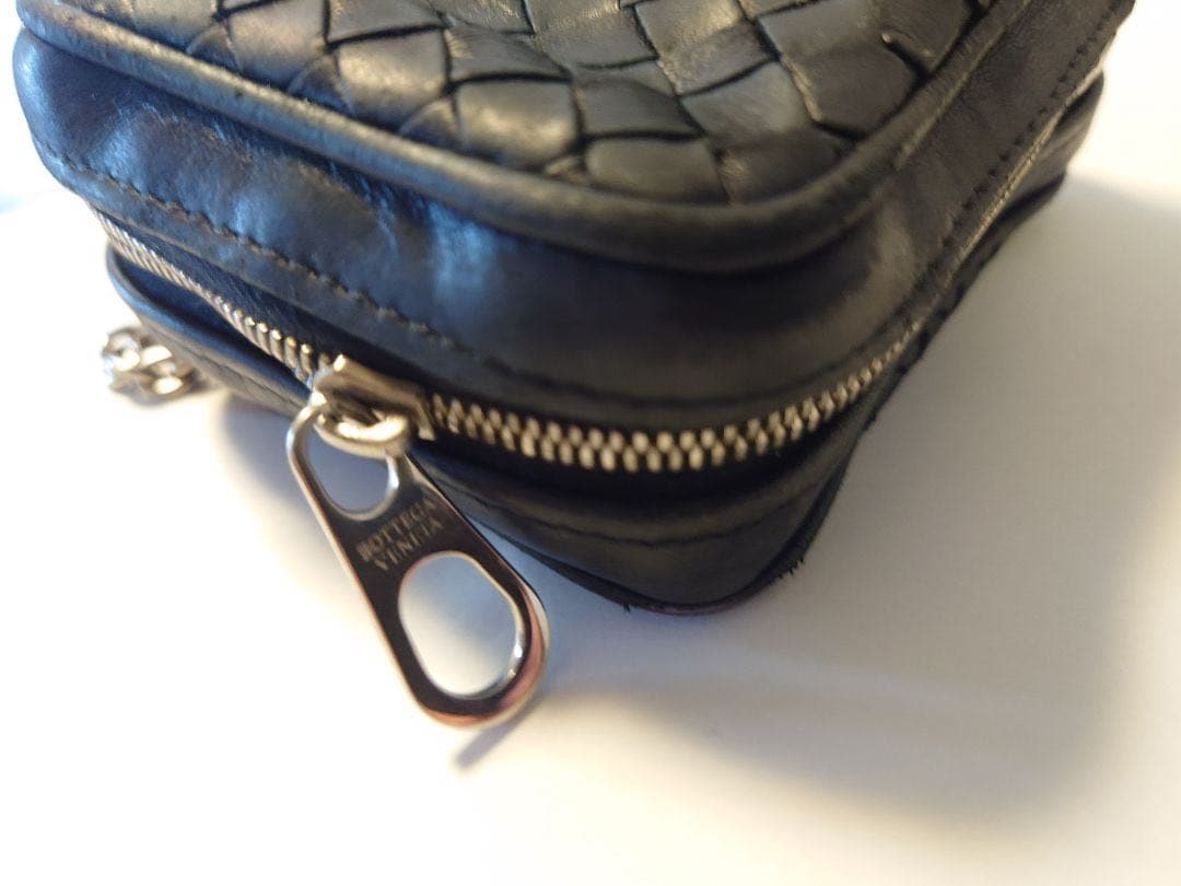 BOTTEGA VENETA ボッテガ　タバコ　小物　ポーチ　チェーン　黒